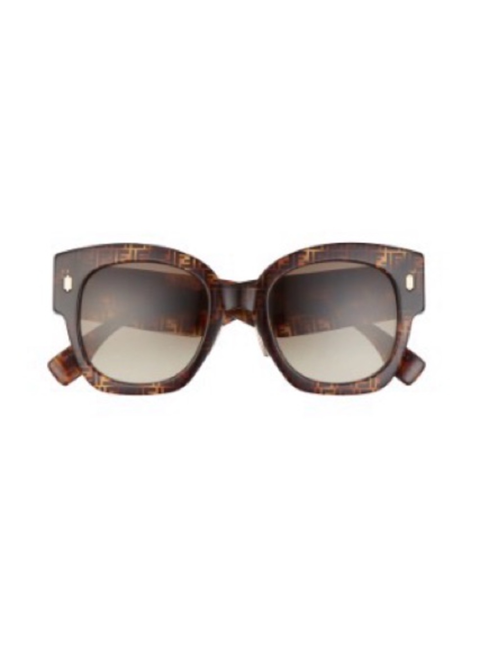 Fendi 52mm Gradient Square Sunglasses